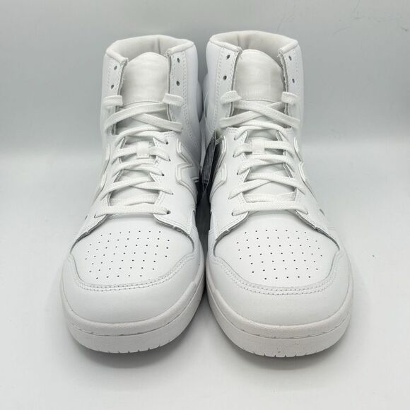 New Balance 480 Triple White BB480COC Hi top Sneaker skate Shoes Mens 8.5 D - Picture 2 of 9